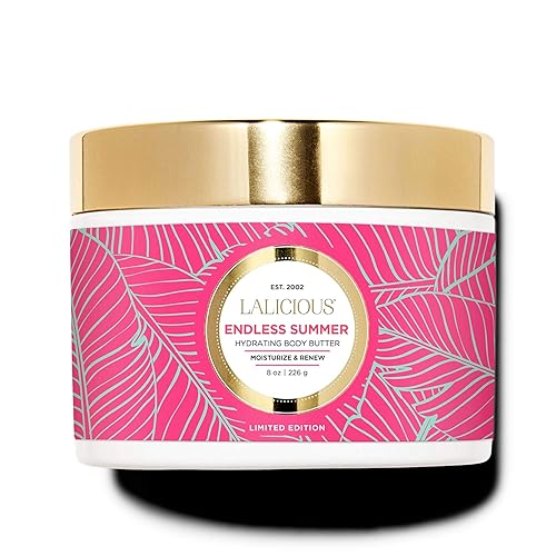 Miniatura 1 de LaLicious Endless Summer Body Butter - Hidratante corporal hidratante, sin parabenos (8 onzas)