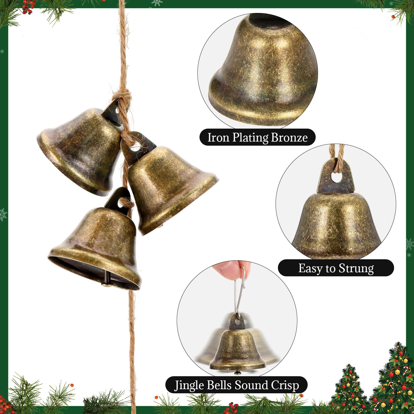 Amazon.com: Craft Bells, 24 PCS Bronze Jingle Bells Vintage Bells