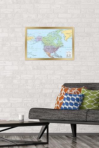 Miniatura 8 de Trends International North America Map 2023 Wall Poster