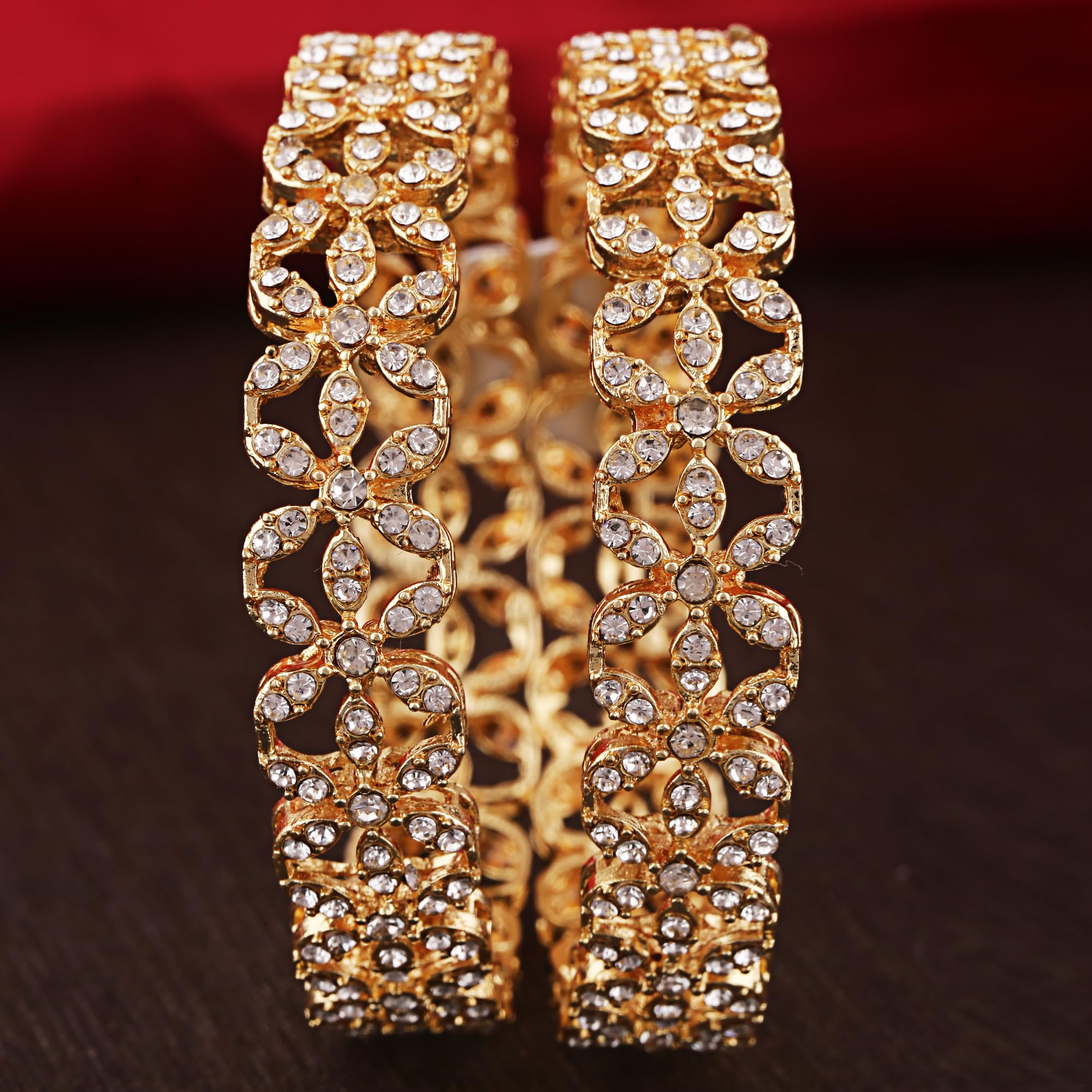 Stylish Traditional Kundan Bangles for Women