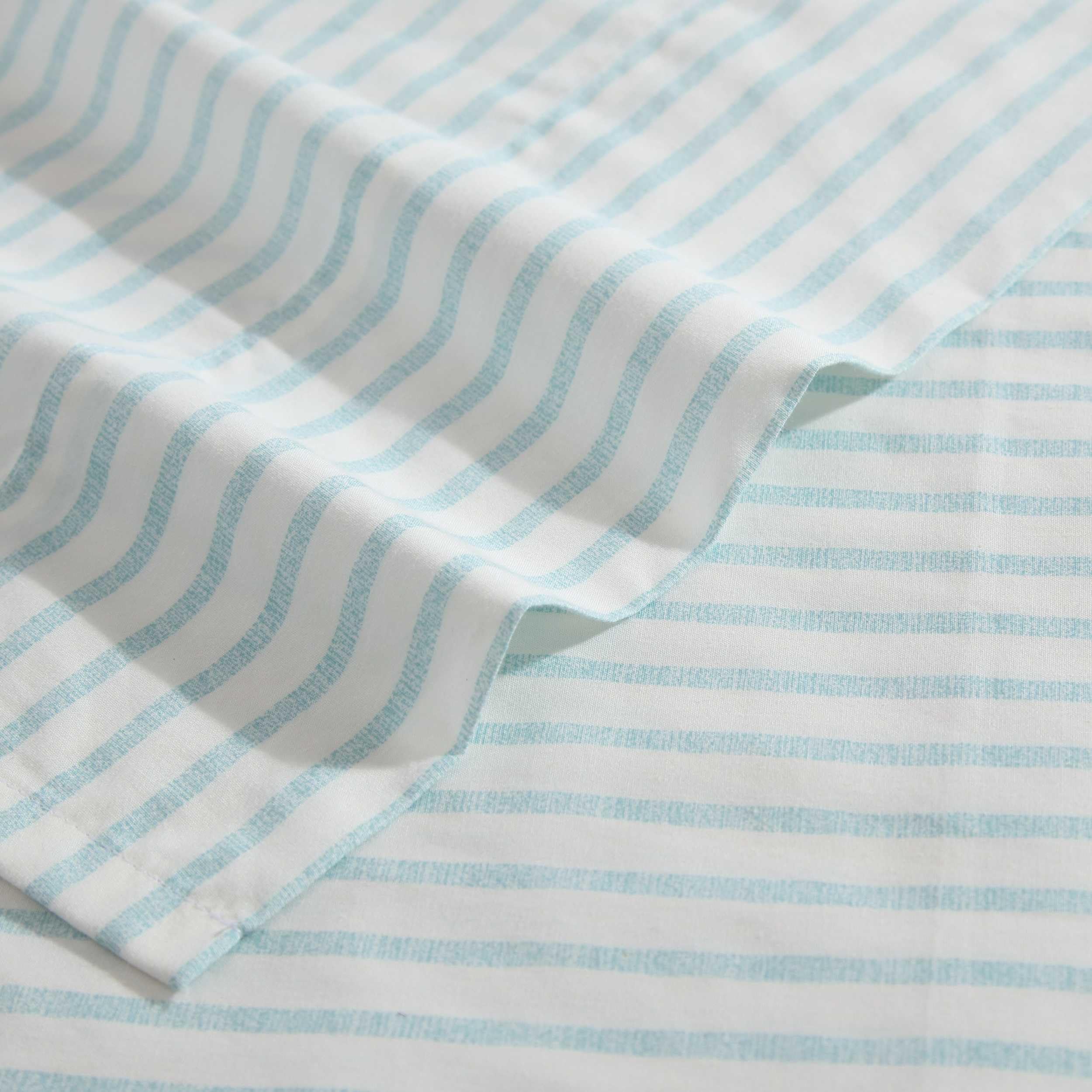 Tommy Bahama - Juego de sábanas tamaño Queen, Juego de Ropa de Cama de percal de algodón, súper Suave y Acogedor, decoración del hogar, Certificado Oeko-Tex (Cool Beach Stripe Turquoise, Queen)