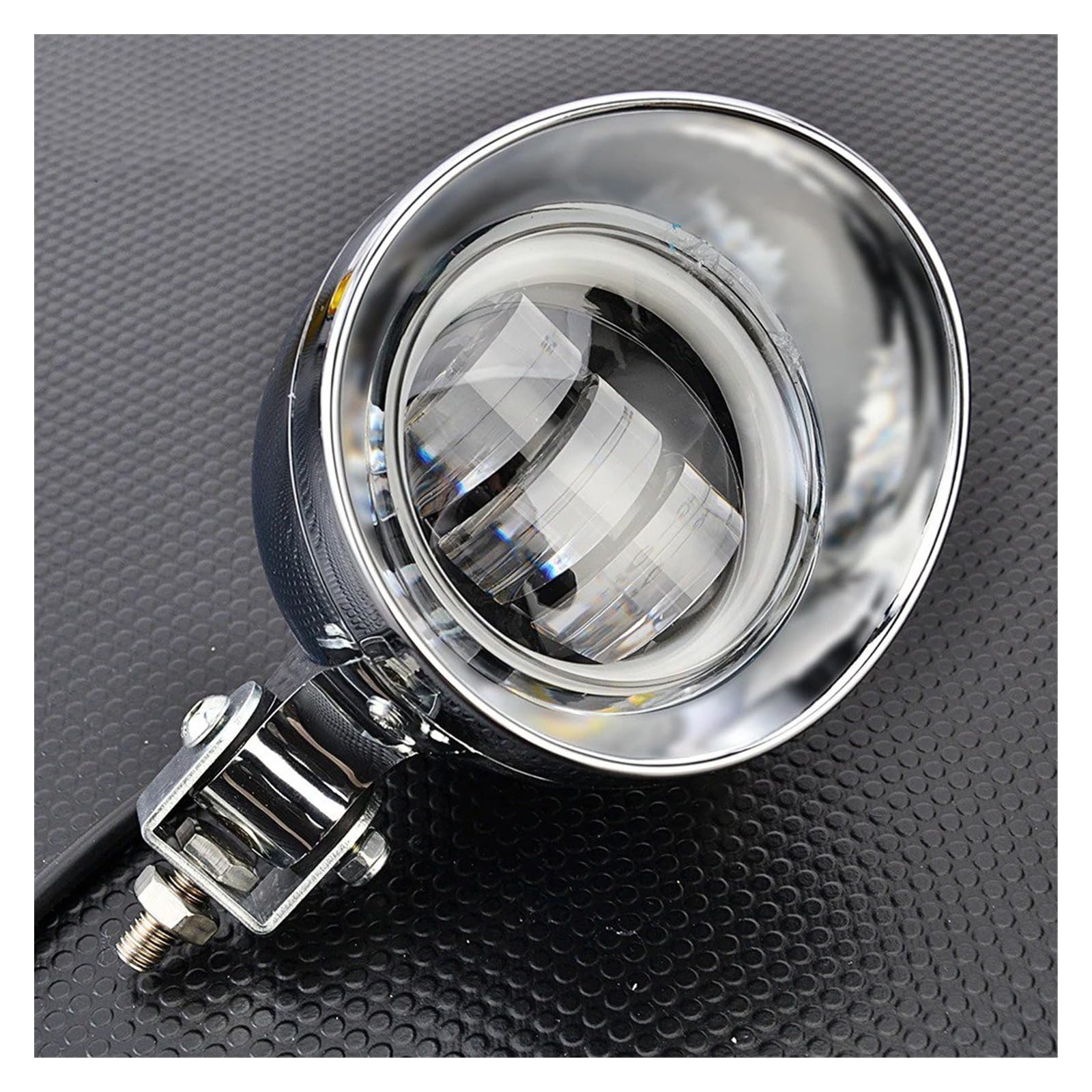 Per Softail Bobber Chopper Moto Faro Anteriore A LED Cafe Racer Spot Fendinebbia Angel Eye Fendinebbia Anteriore