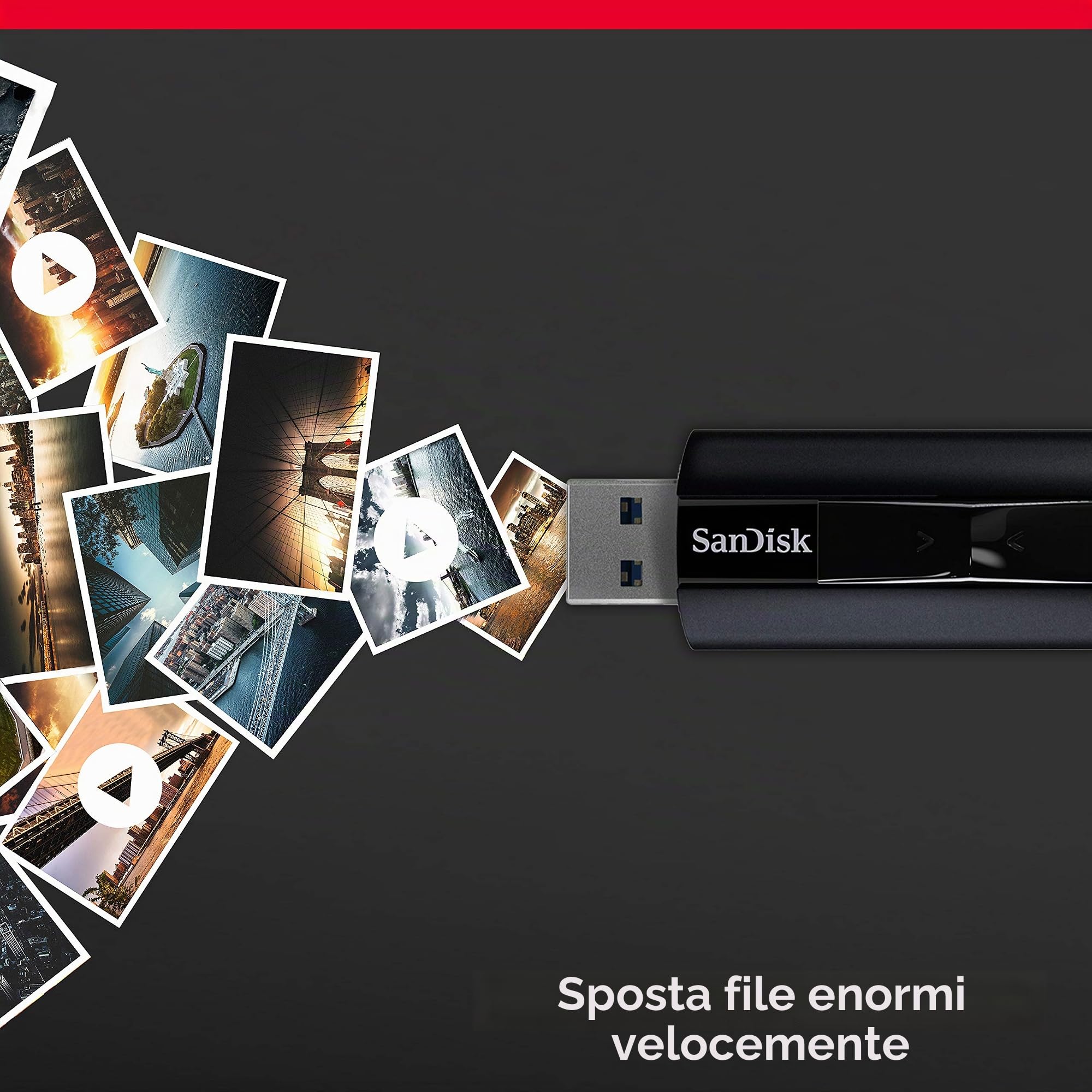 SanDisk Extreme PRO SDCZ880-128G-GAM46 - Chiavetta USB 3.2 da 128 GB