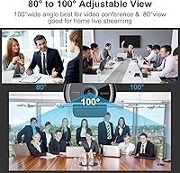 Vista 6 de NaviCam - Cámara web con trípode, cámara web HD 1080p, cámara web USB con micrófono para zoom OBS, Skype y Facebook, cámaras web de transmisión