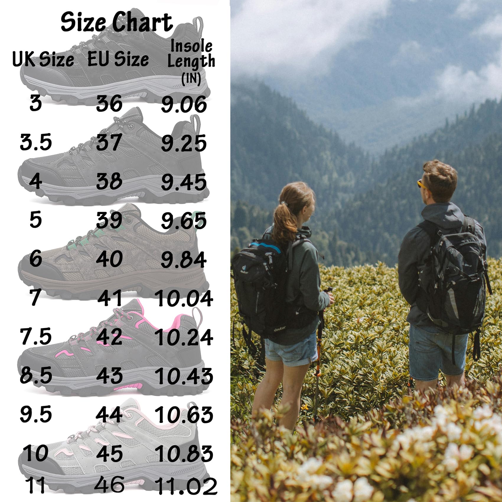 Półbuty do Trekkingu i Wędrowania Mężczyźni Damskie Buty do Chodzenia Buty Sportowe Niskie Trekkingowe Buty Wspinaczkowe Outdoorowe Kempingowe Trampki