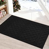 Vista 11 de REFETONE Tapete para interiores, tapete para puerta delantera y trasera de 24 x 36 pulgadas, tapetes con parte trasera de goma antideslizante