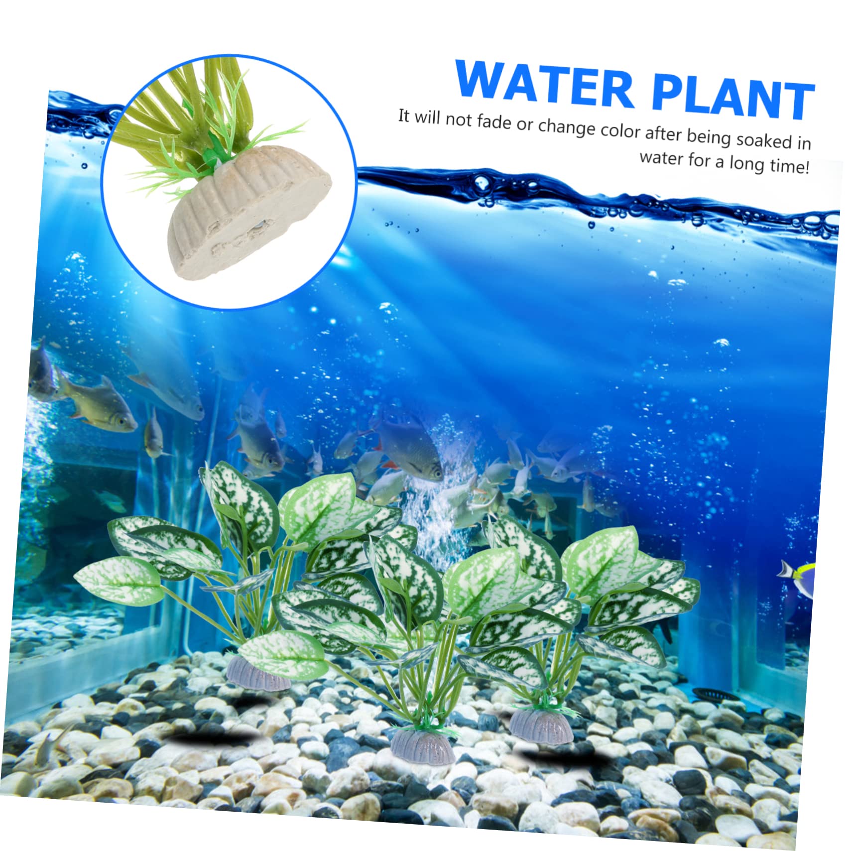 BESPORTBLE 24stücke Künstliche Aquarium Pflanzen Wasserpflanzen Für Fischbecken Und Aquarien-Dekoration Hochwertige Plastikpflanzen Für Unterwasserlandschaften