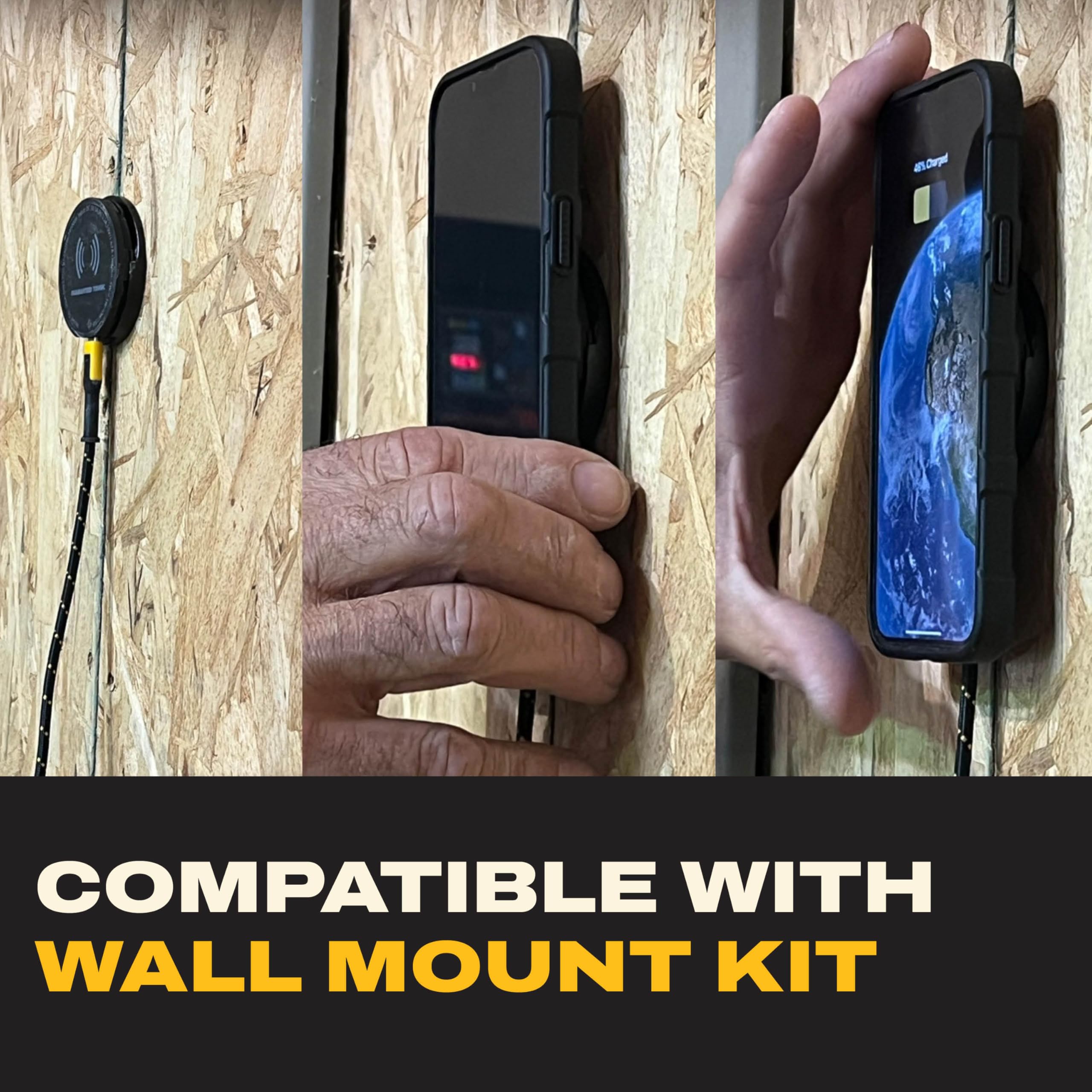 DEWALT Magnetic Phone Holder for Car Kit, Heavy Duty Wireless Charger, Vent Mount, Dash Mount, Charging Mounted Holders Cell Phone Holders for Your Car Accessories for Women Men for iPhone 17 16 15 14 — view 9