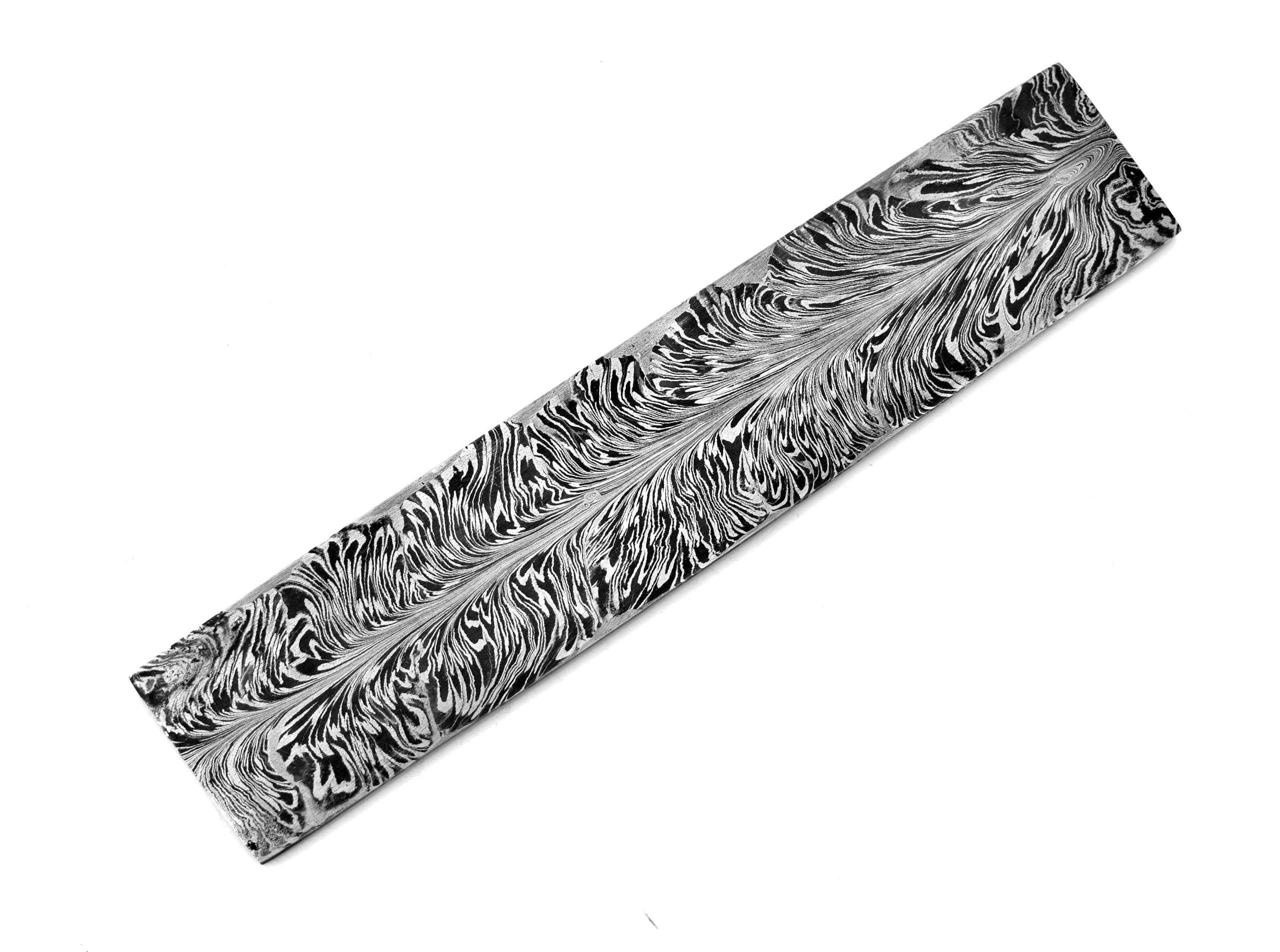 Silver Edge Knives Hand Forged Damascus Steel Blank Billet knife Making Feather Damascus Steel Knife Blanks Damascus Blank Blade 9.5