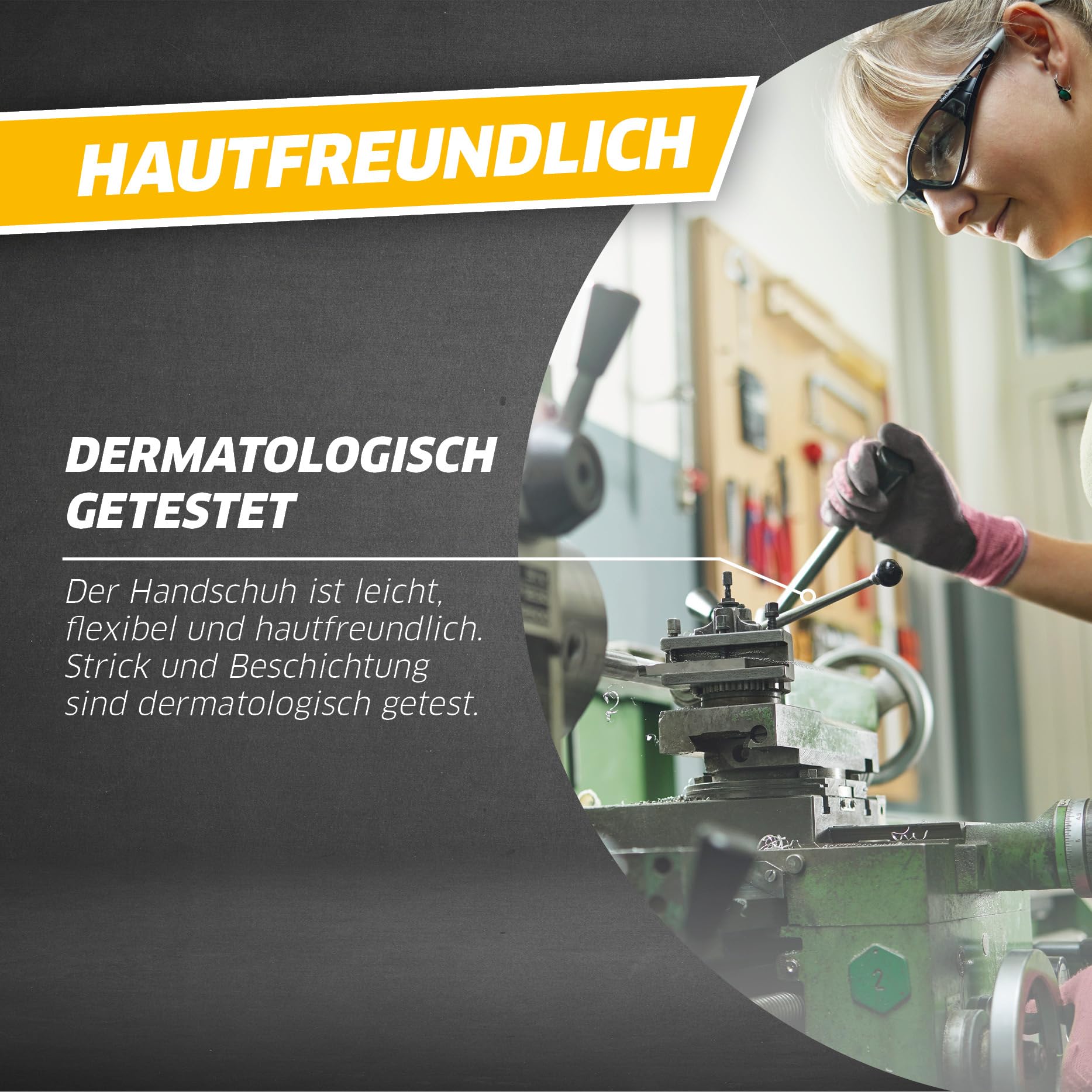 Gebol Multi Flex Lady, 1 para damskich rękawic roboczych, powlekanych nitrylem, rękawice ogrodowe z wypustkami zapewniającymi dodatkową przyczepność, oddychające, testowane dermatologicznie, rozm. XS