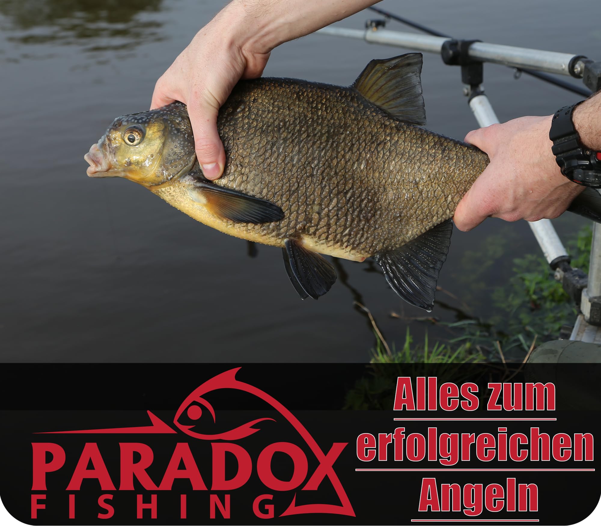 Paradox Fishing Borsa per canna da pesca a 2/3 scomparti, 120 cm/130 cm/150 cm/160 cm/190 cm, borsa da pesca