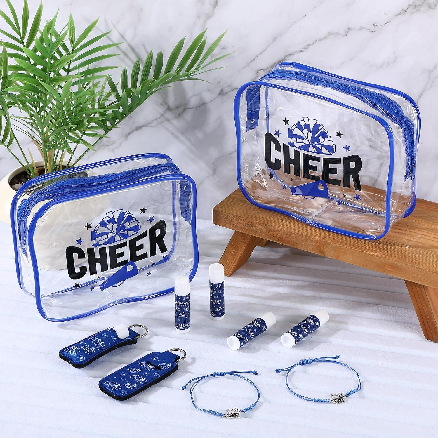 Leelosp 48 Pcs Cheer Gift Bulk for Team Cheerleader Party Favor, Blue image 2