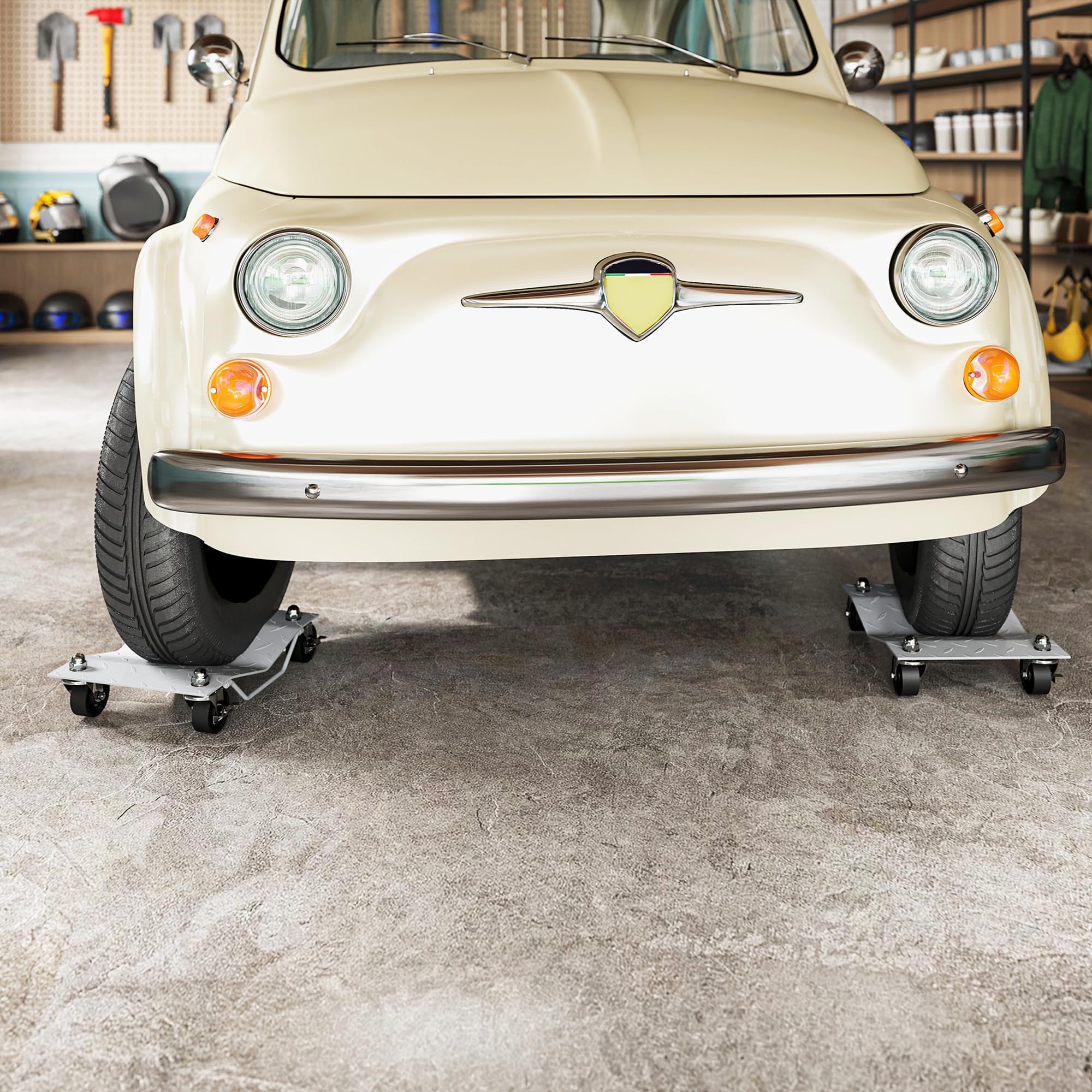 DURHAND Chariots de manutention de Voiture 680 kg 40,5 x 30 x 13,5 cm Gris