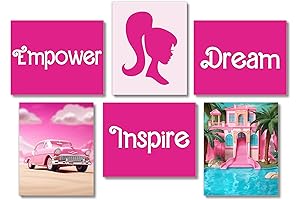 Empowering Barbie Poster Set for Girls