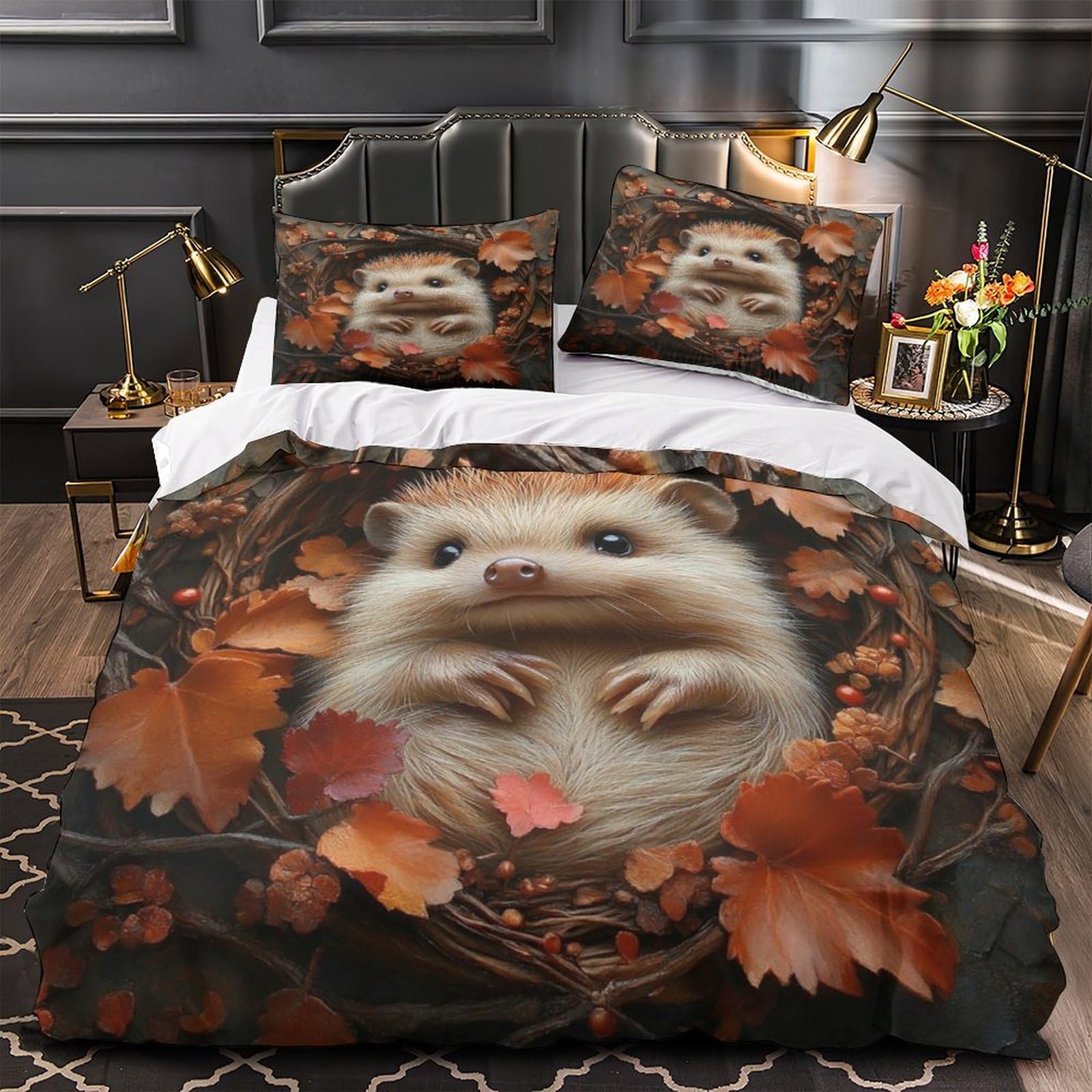 Parure de lit ado renard mignon microfibre super douce