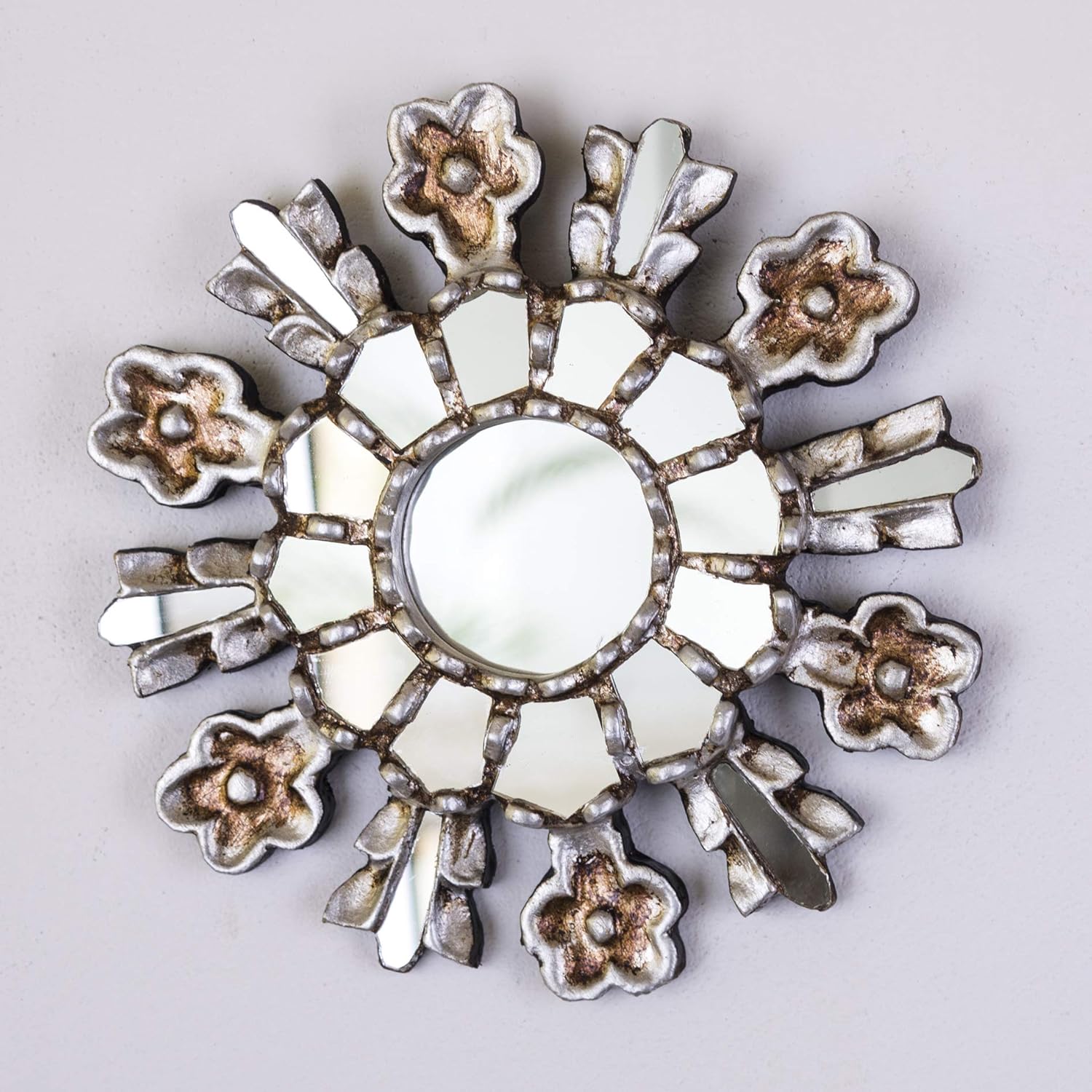Decorative Silver Mirror 7.8in for wall home decorations