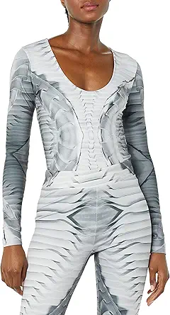 Making the Cut Women's Standard Long Sleeve Scooped Bodysuit
