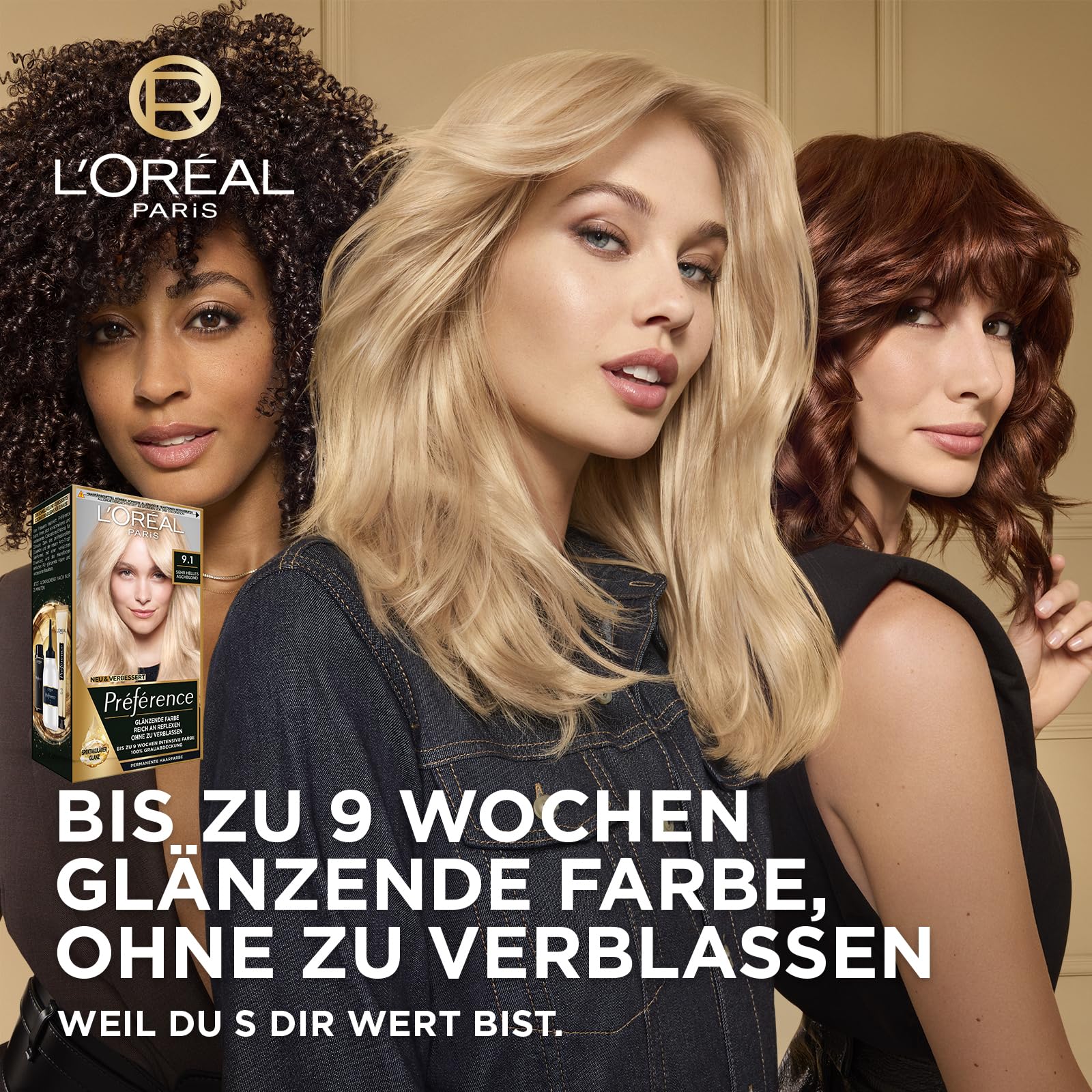 L'Oréal Paris Préférence coloración, set de coloración de 3 unidades