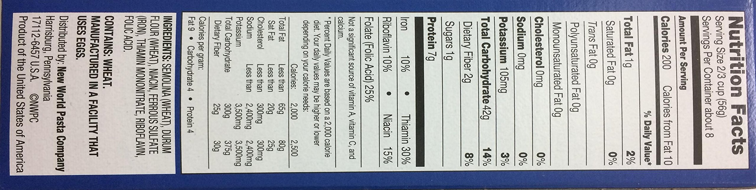 Ronzoni Rings Enriched Macaroni Non GMO 16 Oz. Pack Of 3.