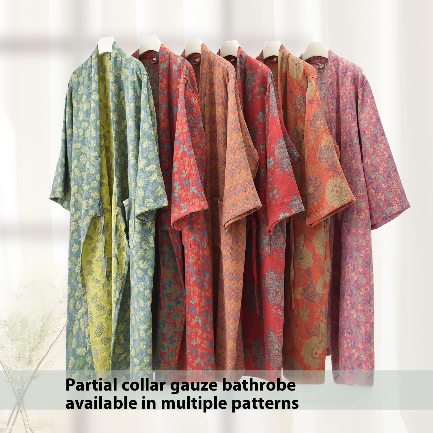 PRINCESS BRIDE Bata tipo kimono japonesa tradicional anudada Yukata de doble capa de gasa teñida de hilo suave para mujer