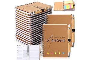 20 Pack Appreciation Gifts for Staff, Colorful Notebooks, Pens, and Sticky Notes