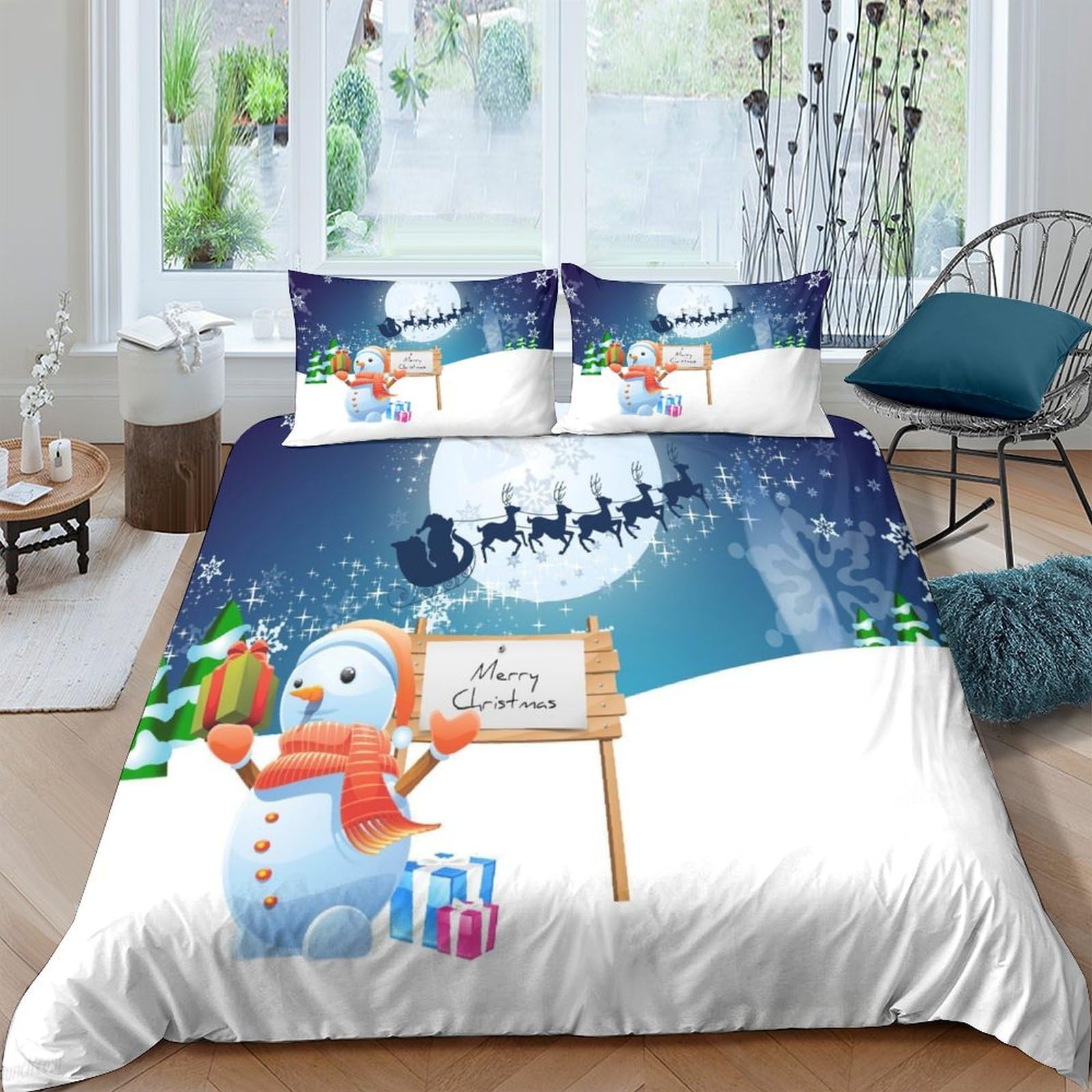 Housse de couette Noël microfibre pour illuminer vos nuits en famille