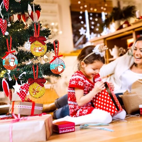 Miniatura 6 de 6 moldes de resina de Navidad de silicona, 3 diseños, molde suave para colgante de Navidad con agujero, moldes de resina para manualidades,