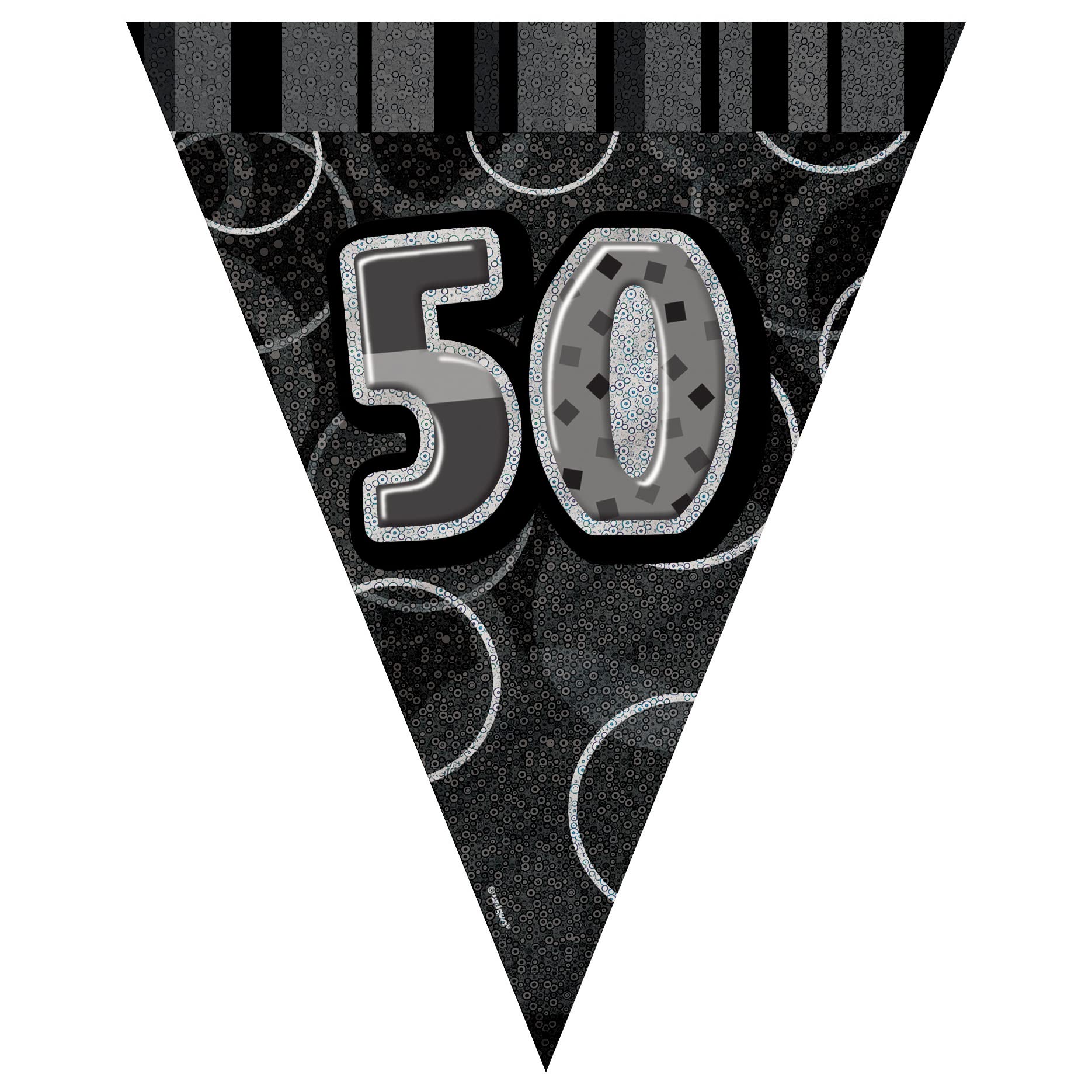 Unique Party 92068 - 9ft Foil Glitz Pink Happy 80th Birthday Banner — view 221