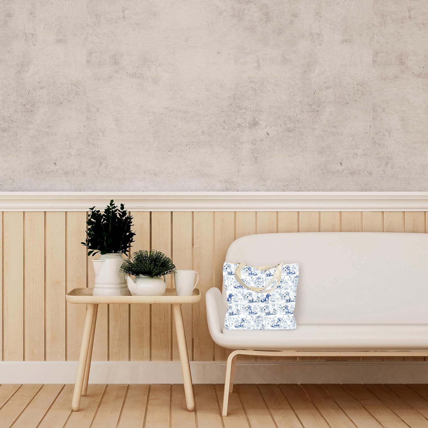 Dachshund Canvas Tote Bag, Reusable Weiner Dog Grocery Shoulder Bags For Friends Dog Lovers - Image 5