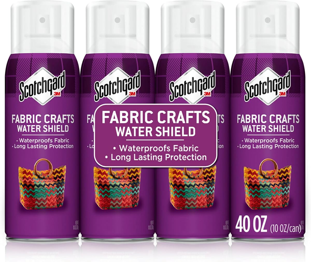 Scotchgard Fabric & Crafts Water Shield, 10 oz, 4 Pack | Water Shield Spray for Fabric and Craft Projects