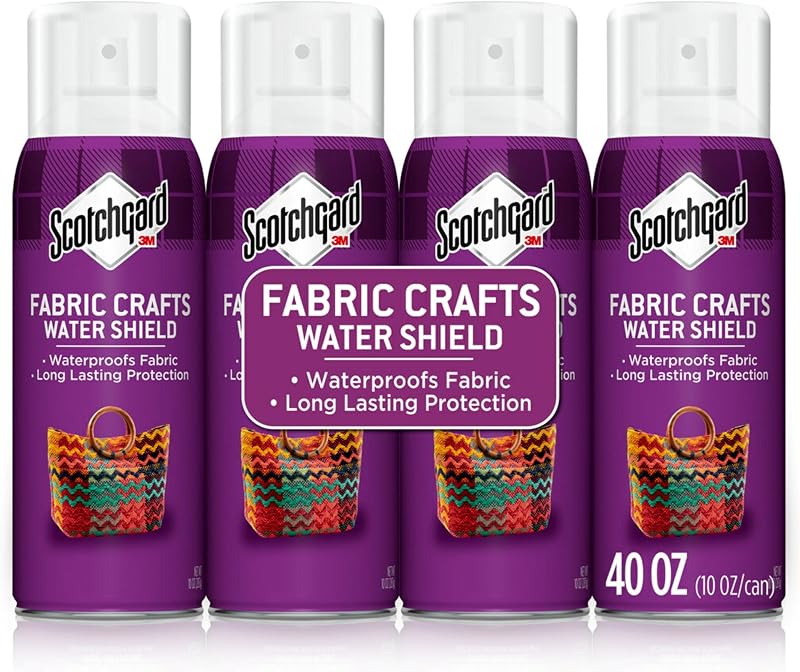 Scotchgard Fabric & Crafts Water Shield, 10 oz, 4 Pack | Water Shield Spray for Fabric and Craft Projects