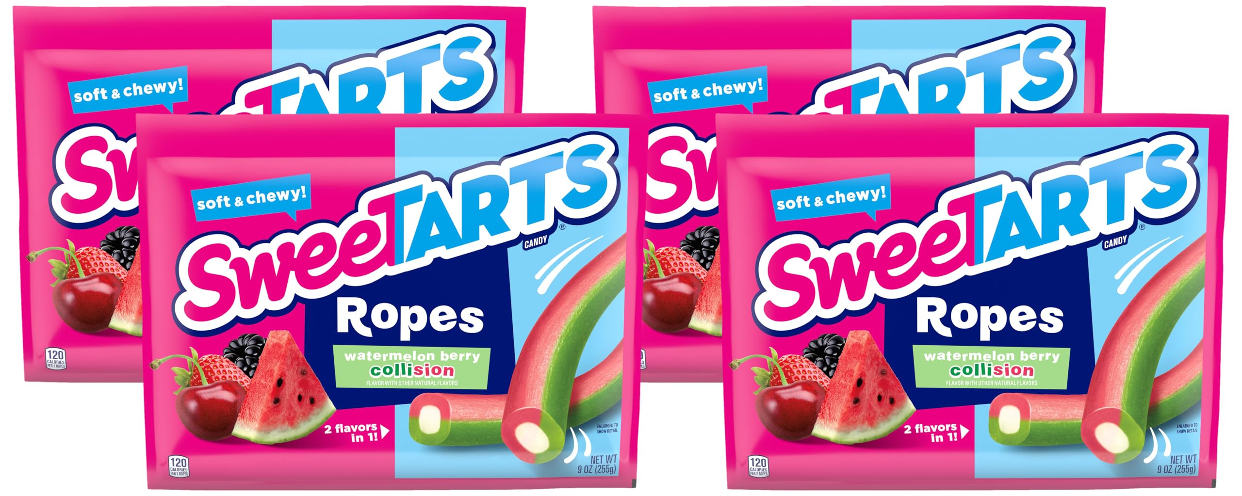 Ruby Ropes Sweets Amazon.com : SweeTARTS Soft & Chewy Ropes Candy, Watermelon Berry ...