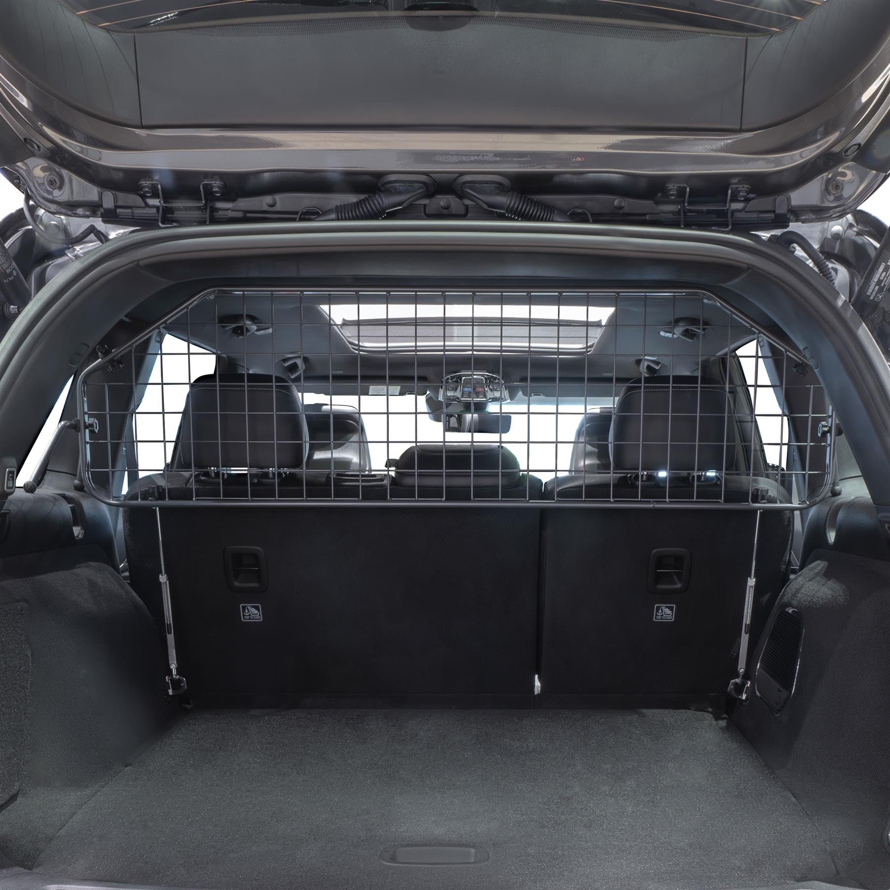 Travall Grille de séparation pour chien compatible avec Jeep Grand Cherokee (2021) - Protection de coffre spécifique au véhicule - Grille de séparation - Répartiteur de charge - En acier robuste