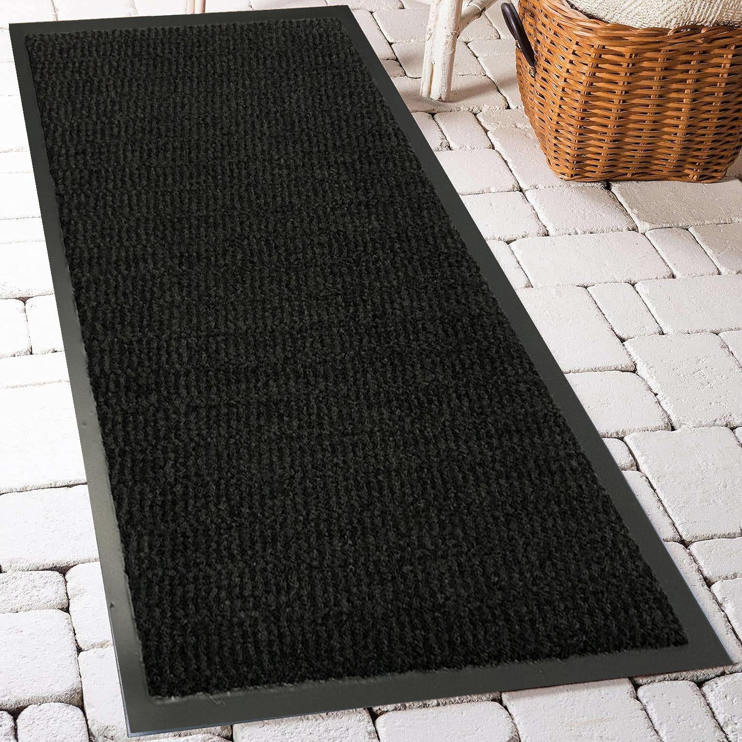 GULLAMBO Carpet runners Non slip Rubber Backed Hallway Runner Extra long 60x180cm Hall Runner Rugs–Heavy Duty Floor, Kitchen And Office Use runners, Super Soft Absorbent Multicolor — image 1