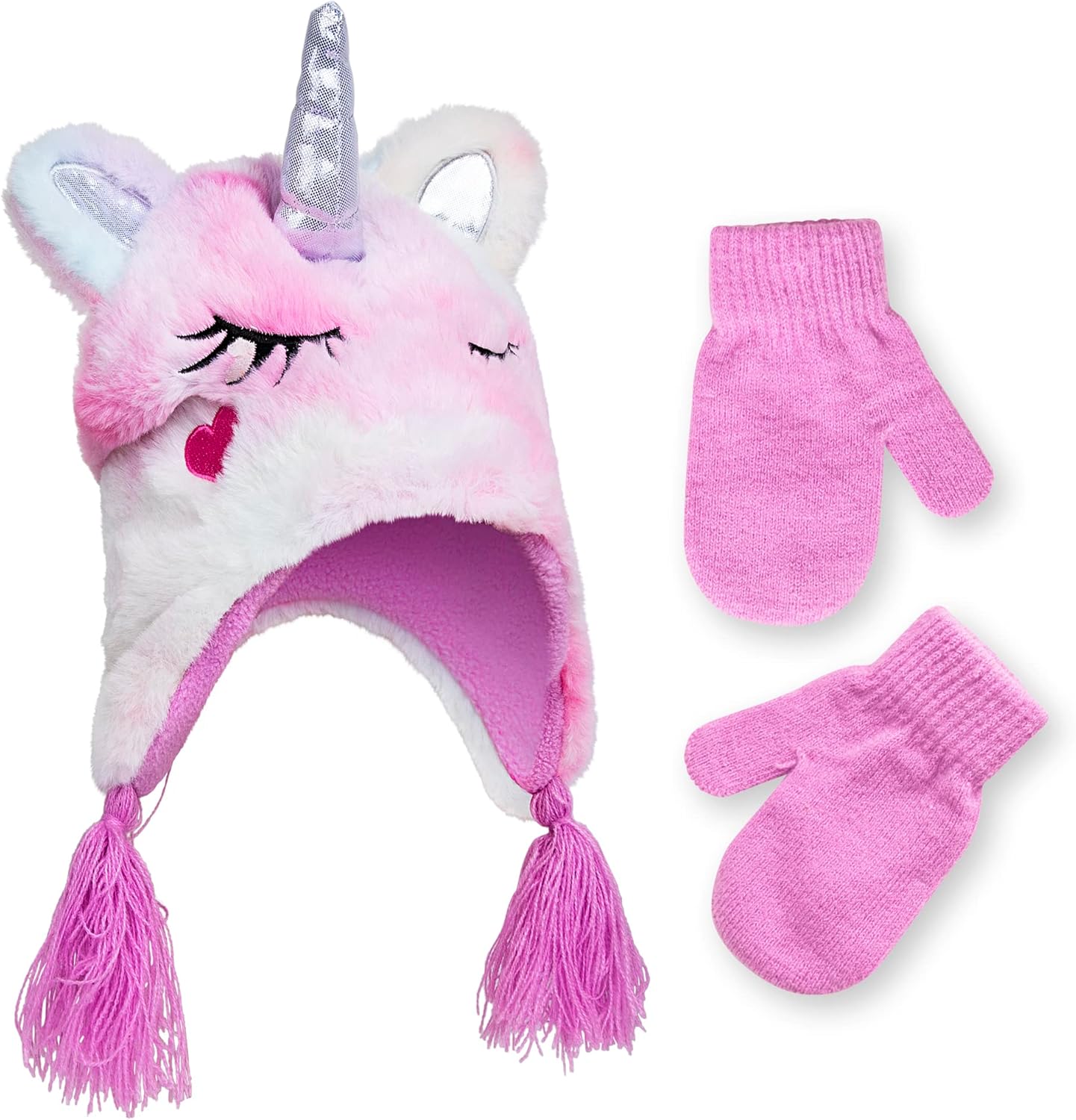 Toddler Winter Hat and Gloves Set for Ages 4-7 or Boys & Girls Winter Hat & Toddler Mittens Ages 2-4 - Image 7