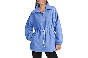 ANRABESS Women's Fuzzy Blue Jacket: The Epitome of Comfort and Style