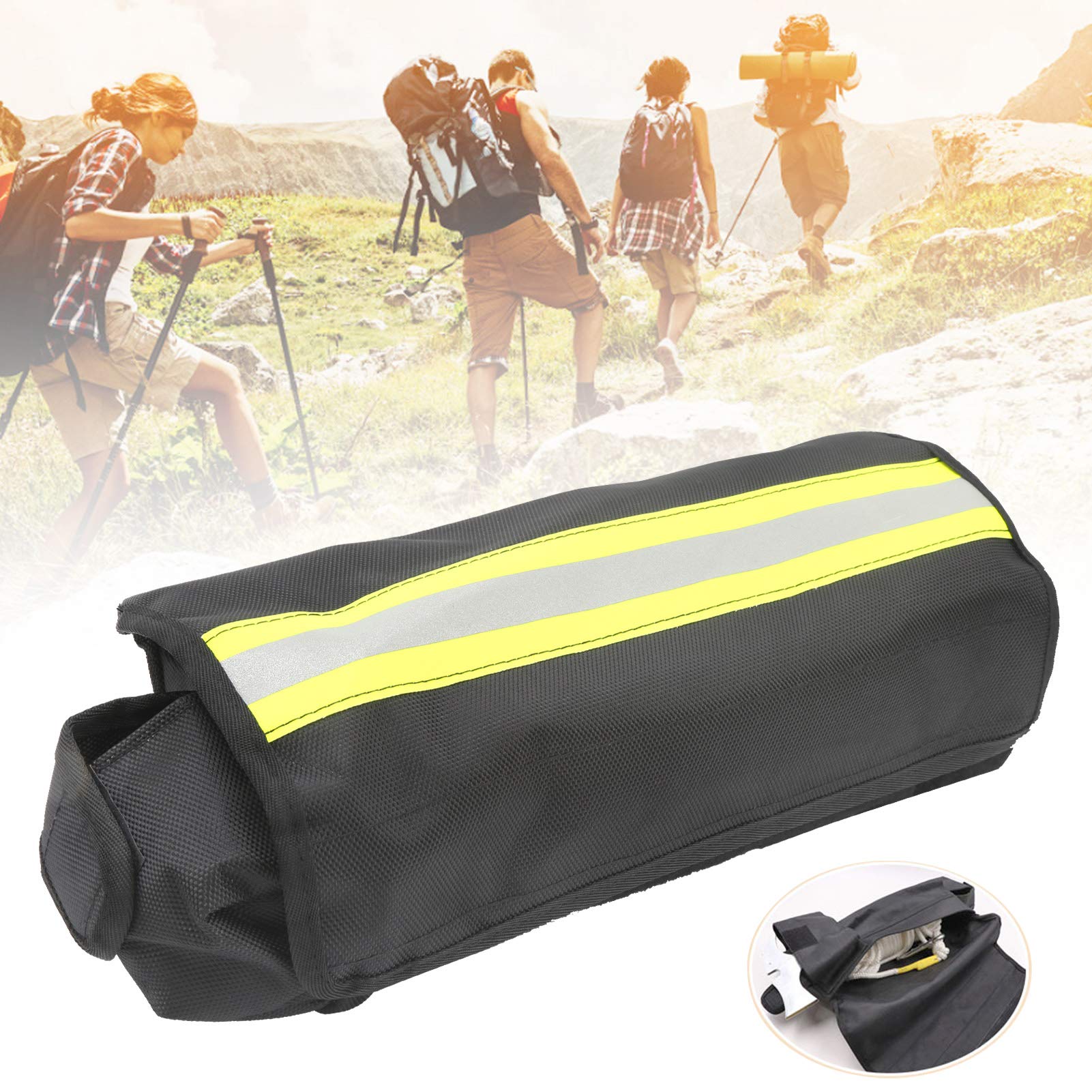 Cinturón Multifuncional para Herramientas con Banda Reflectante, Bolsa de Herramientas de Tela Oxford para Electricistas, Carpinteros y Trabajadores de Construcción, 134x59x28 cm