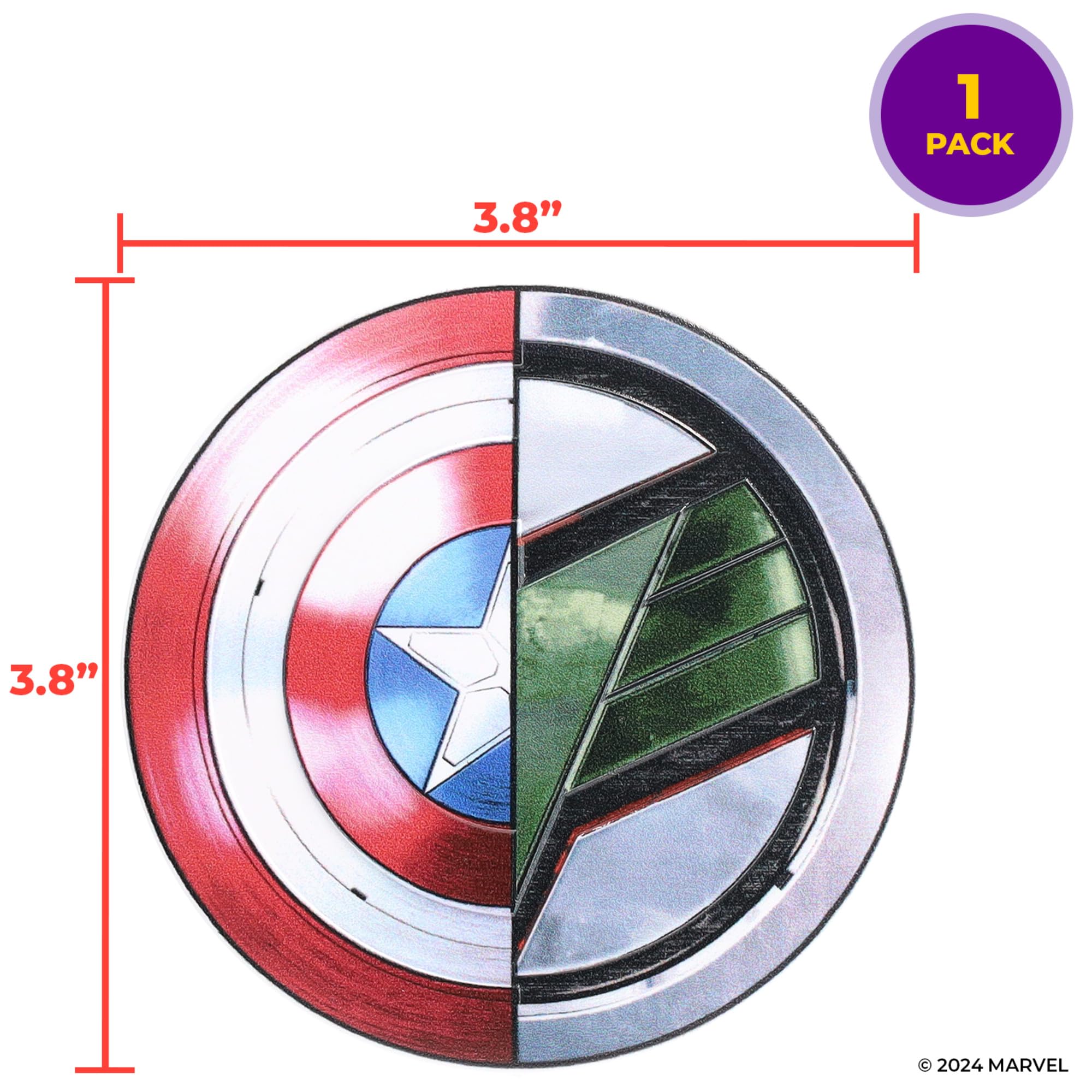 Marvel Studios Captain America: Brave New World Cake Topper, Captain America & Falcon Kuchendekoration, lebensmittelechter Tortenaufsatz, gebrauchsfertig