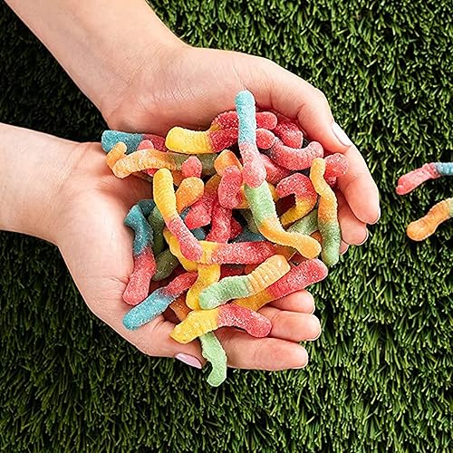 Miniatura 7 de Trolli Sour Brite Crawlers - Gusanos de gomita de 5 libras, bolsa de caramelos a granel (6 unidades)