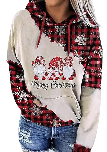 FAYALEQ Christmas Sweatshirt Women Christmas Tree Shirt Xmas Vacation Graphic