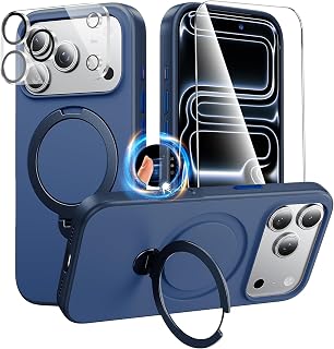 360° Stand for iPhone 17 Pro Case, Blue