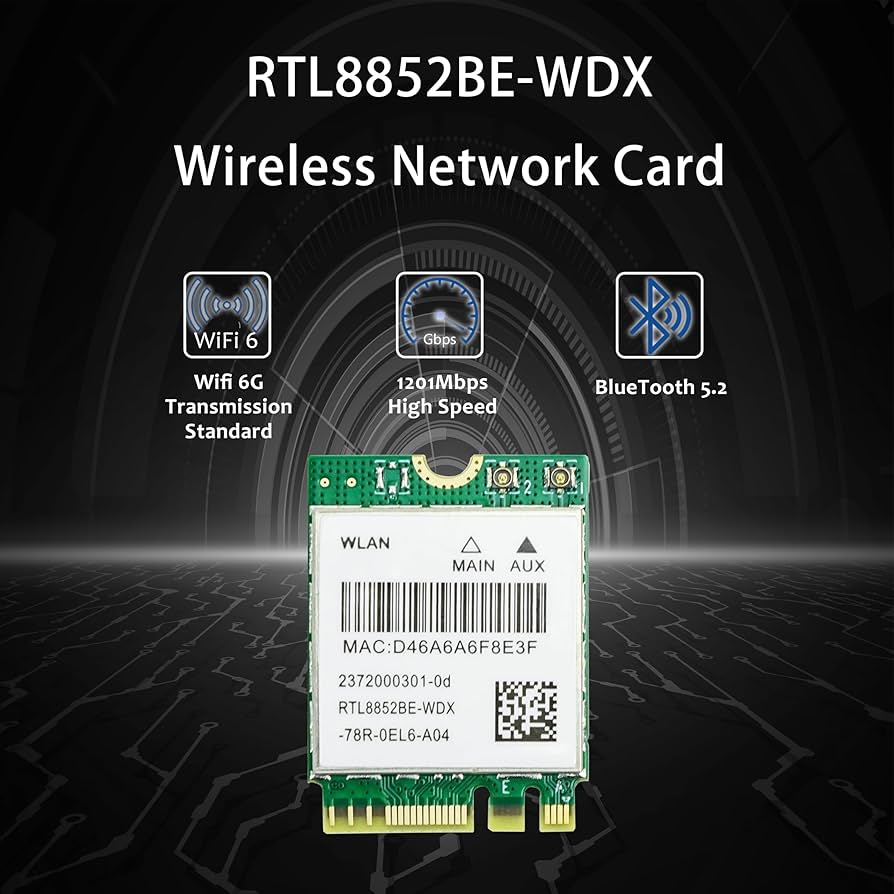 Wifi6対応(ax) RTL8852BE ネットワークカード 10枚セット WDXUN RTL8852BE ネットワークカード WiFi 6 1800Mbps BT 5.0