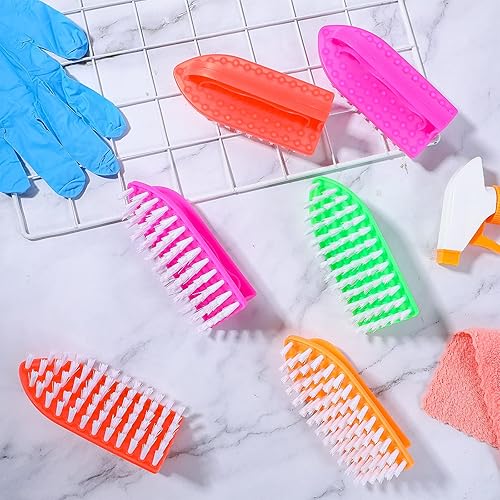 Miniatura 7 de Paquete de 24 cepillos de limpieza para limpieza de comodidad, cerdas rígidas de limpieza, cepillos de limpieza para el hogar, cepillos de limpieza