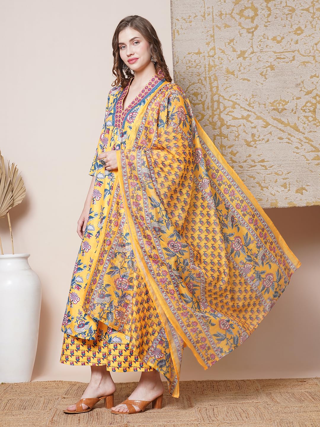 ANNI DESIGNER Kurta avec pantalon pour femme