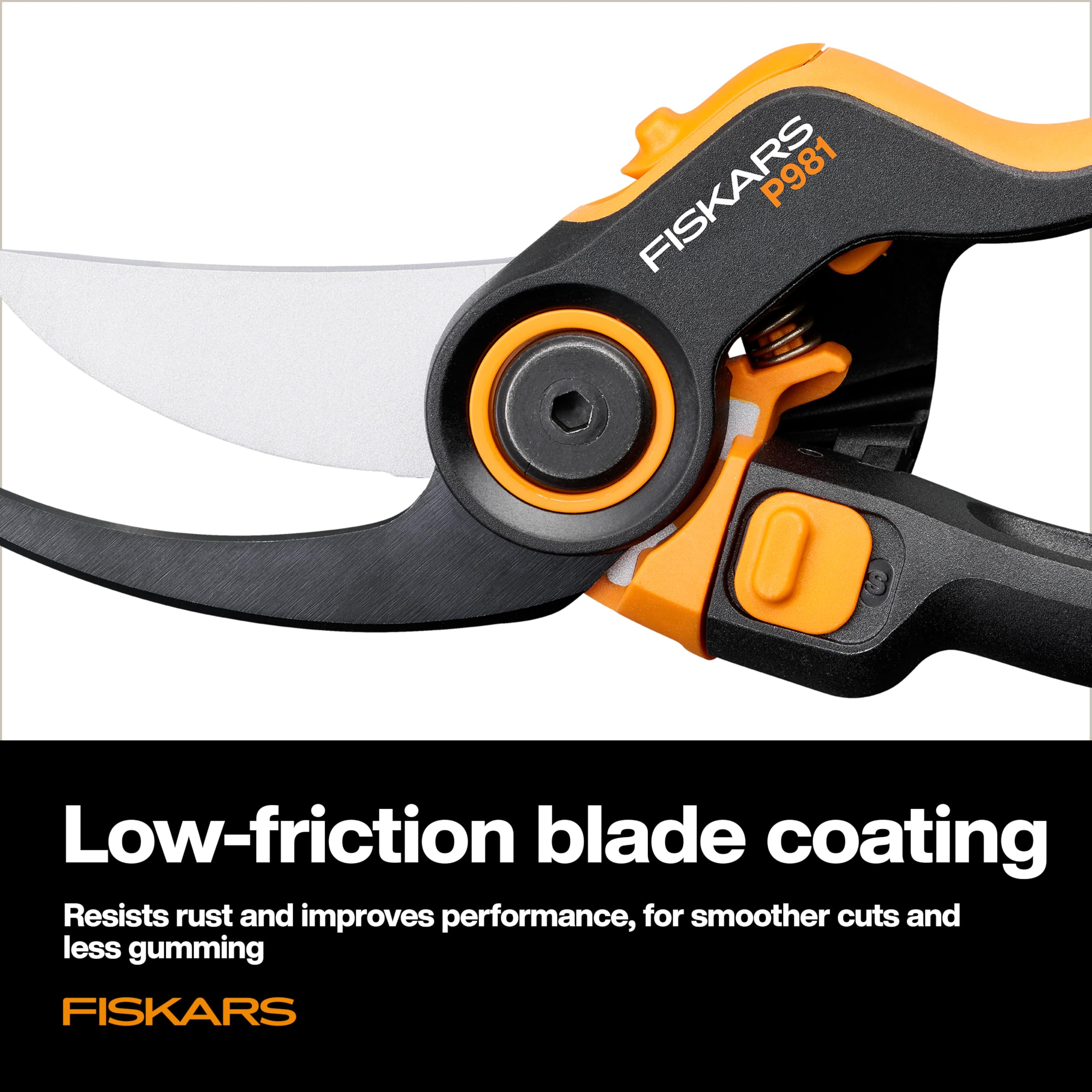 Fiskars DualAction Gartenschere - Handschere mit zwei Schneidmodi, Bypass-Gartenschere für Stängel und Äste bis 2,5 cm, reibungsarme Stahlklinge, FiberComp Rahmen