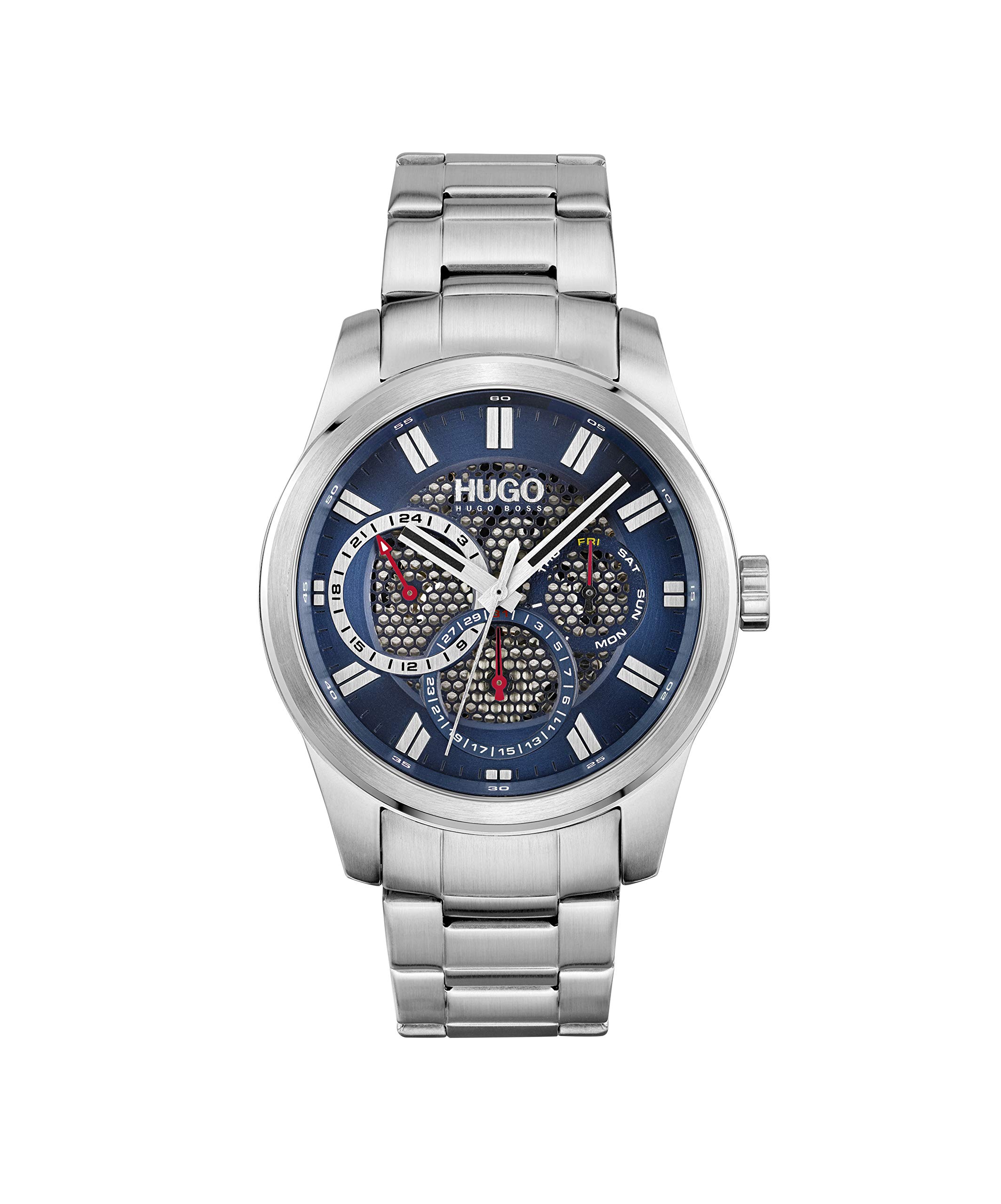 HUGO BOSS Stainless Steel # Skeleton Analog Blue Dial Mens Watch-1530191 (B08X4NJ1QD) Amazon Price History, Amazon Price Tracker