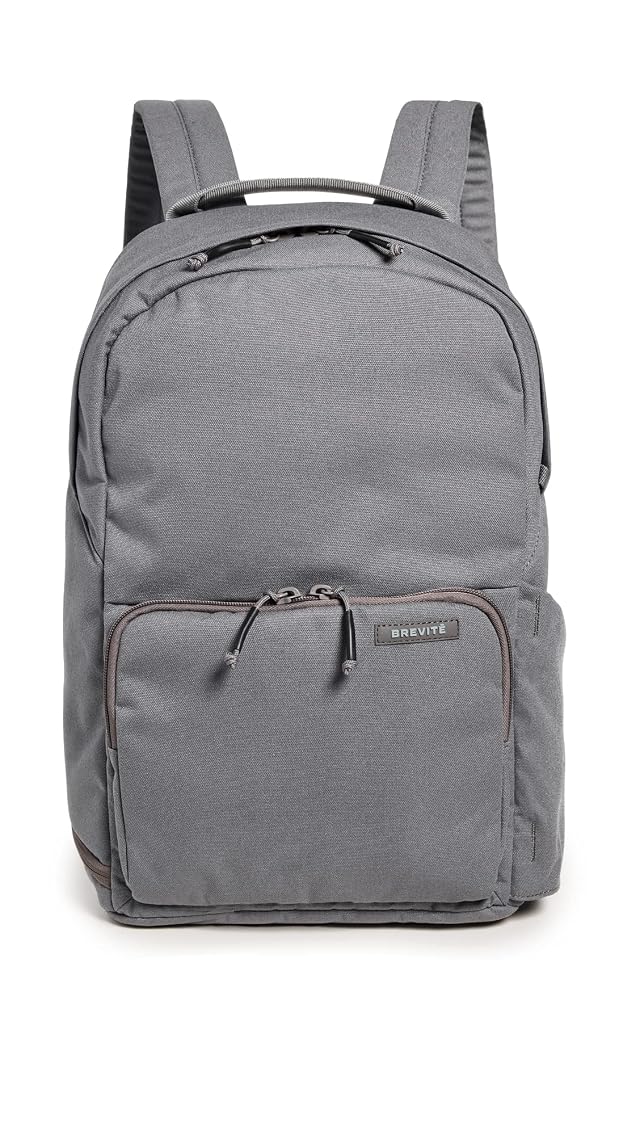 BREVITE Mens The Backpack Charcoal Grey One Size