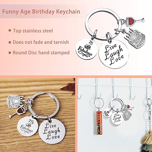 Miniatura 6 de Regalos de cumpleaños número 75 para mujeres, 75 y fabulosa cesta de regalo para abuela, mamá, amiga, hermana, esposa, tía, decoraciones de