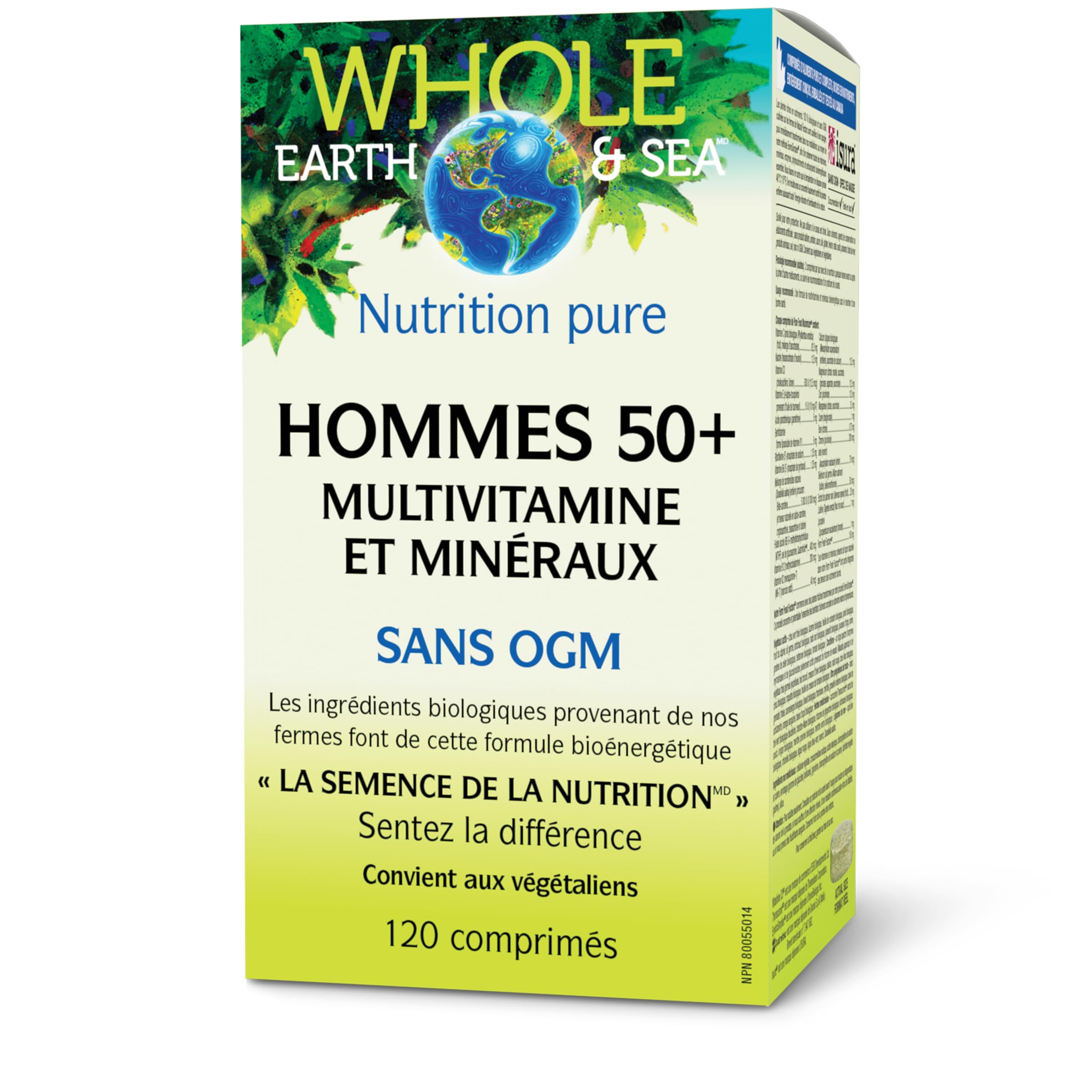 Natural Factors Whole Earth & Sea Men's 50+ Multivitamin & Mineral, 120 Ct — Amazon image 4