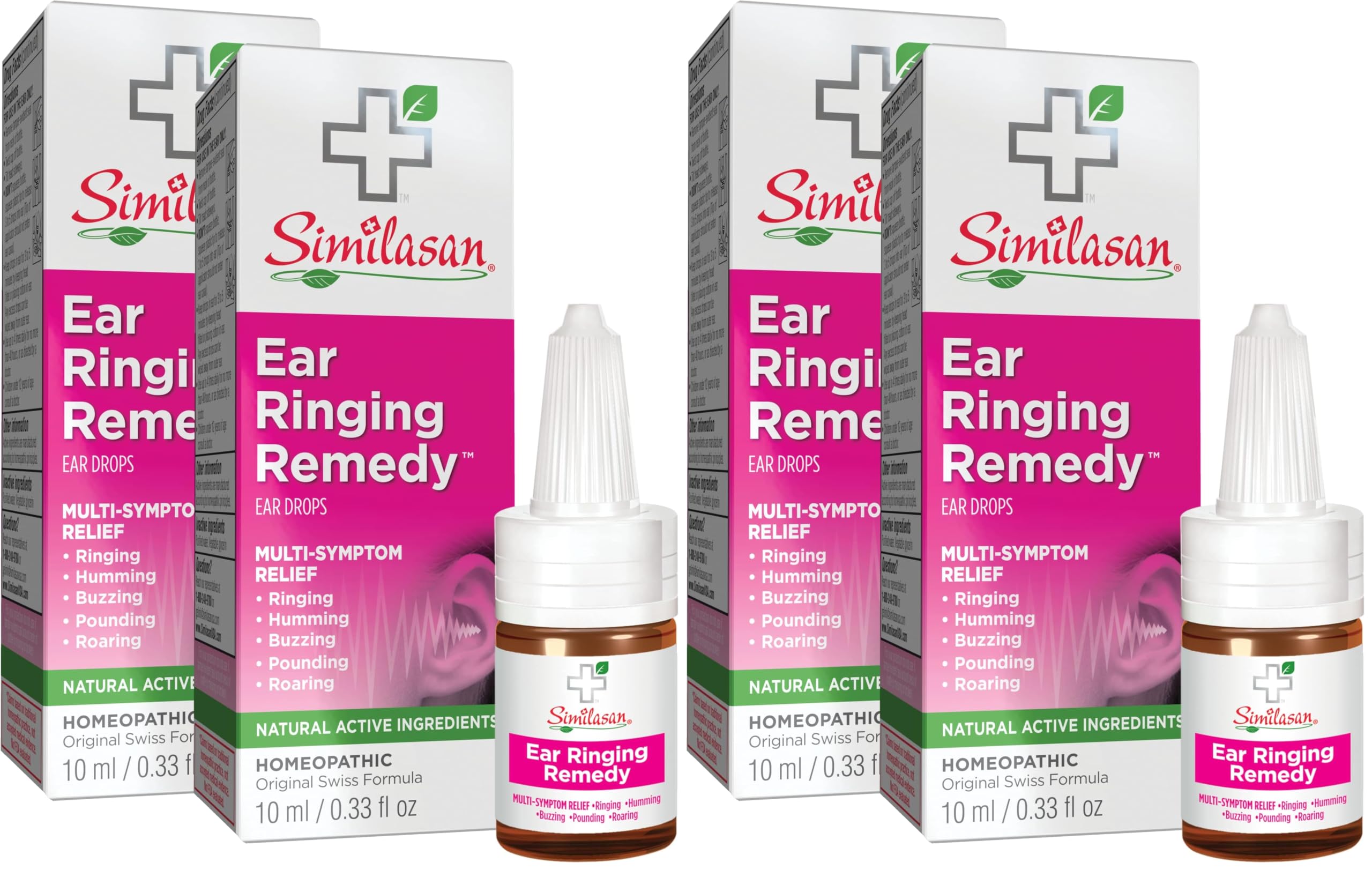 Similasan Ear Ringing Remedy Drops, 0.33 Ounce, 2 Count (Pack of 2)